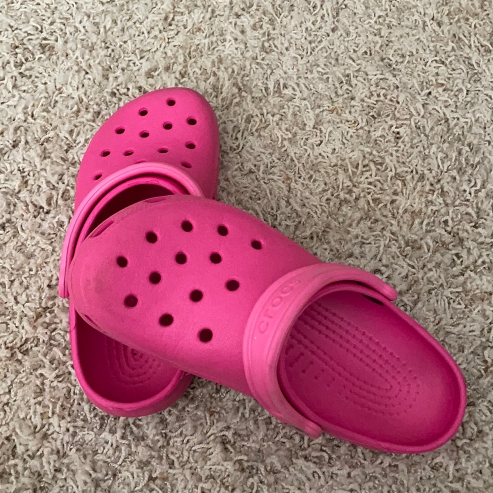 Pink Crocs